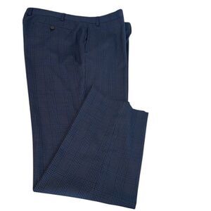 Lauren Ralph Lauren Men’s Classic Fit Blue Plaid Dress Pants Black Label 40Wx30L